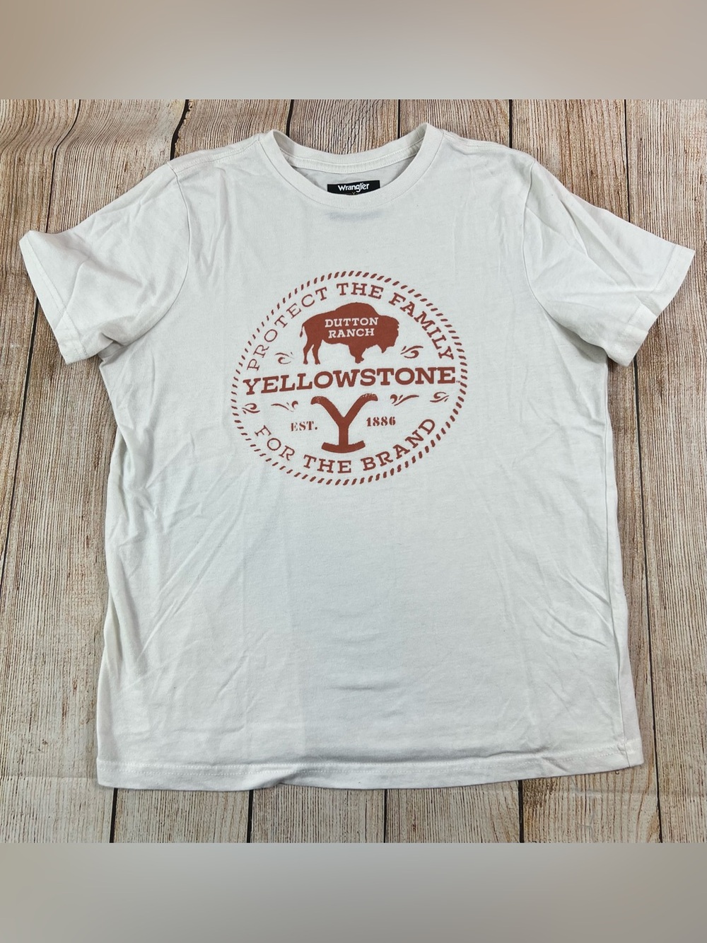 Women’s Wrangler Yellowstone Dutton Ranch White Shirt Meidum - Picture 1 of 6